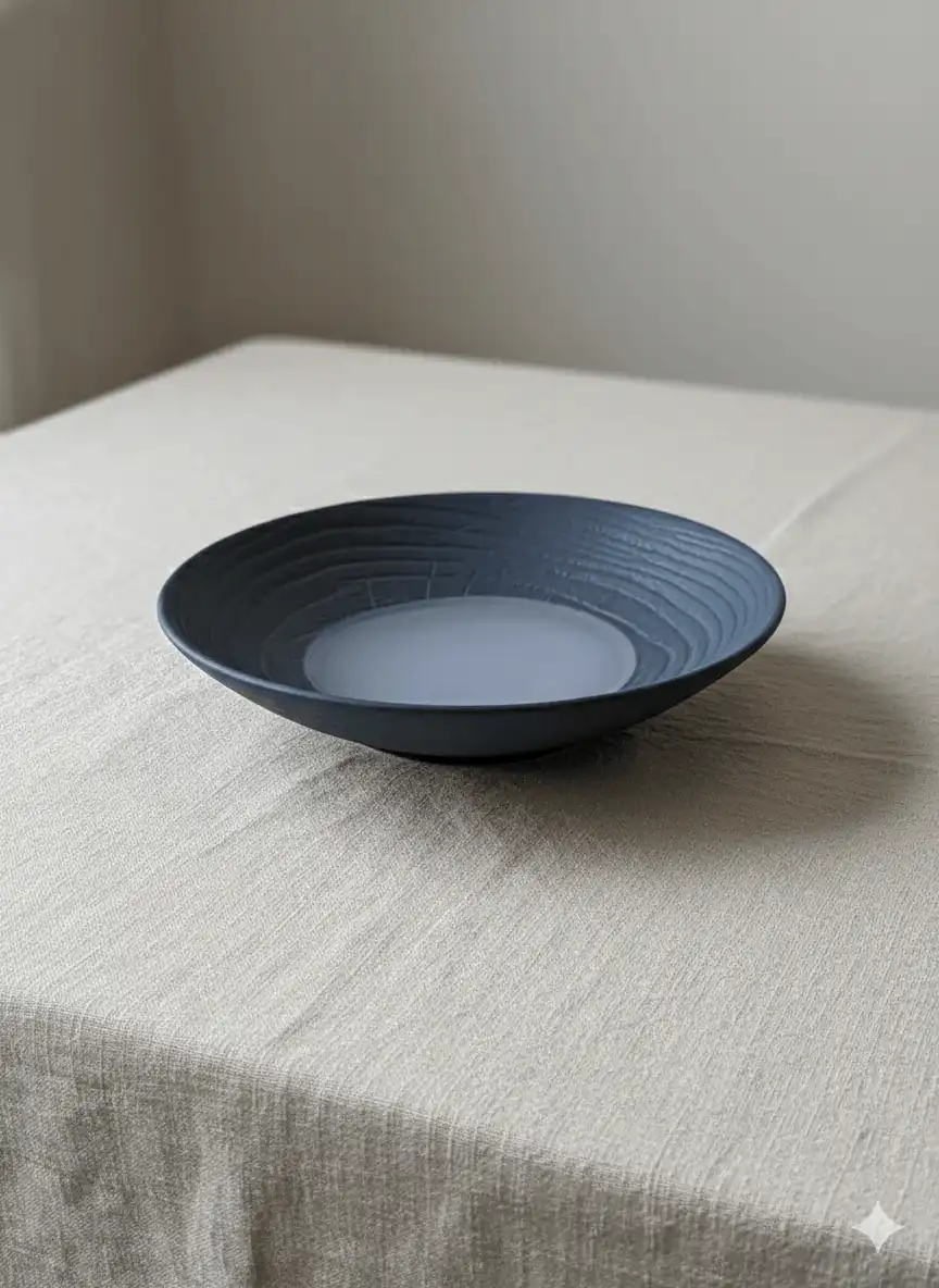 Assiettes modernes noires